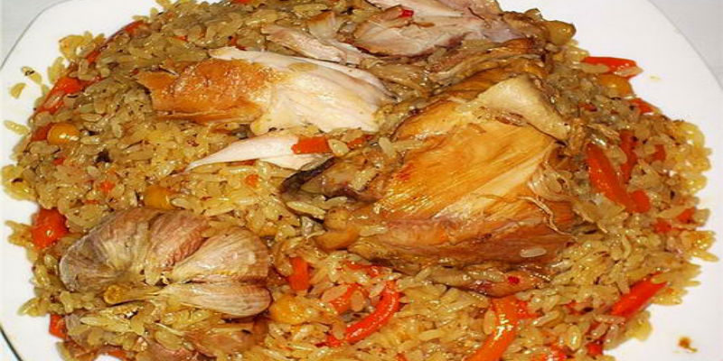 как приготовить плов в казане с курицей