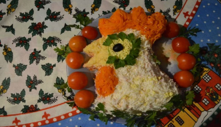 Салат на новый год