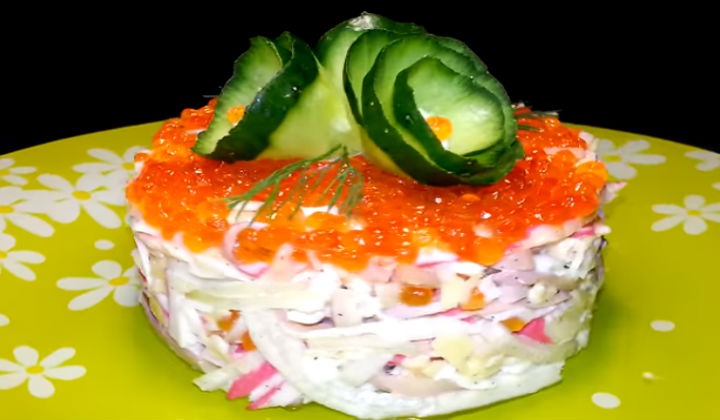 Салат из кальмаров