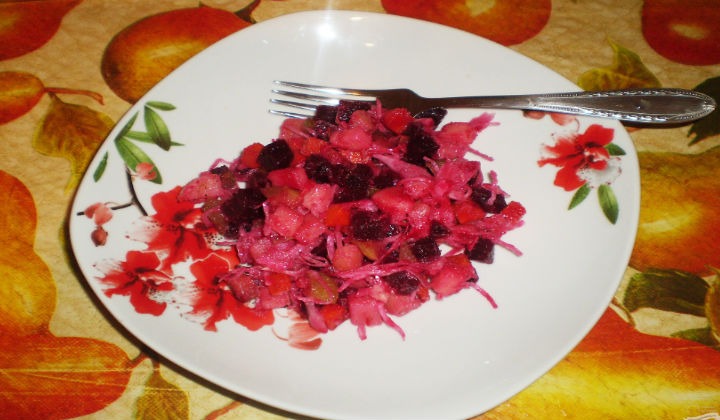 Винегрет с квашеной капустой