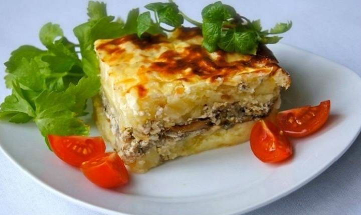 Картофельная запеканка с фаршем