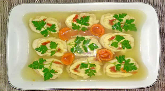 Заливное из курицы